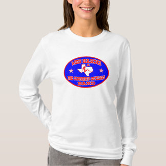 wes hardin country outlaw oval logo womens sleeve T-Shirt