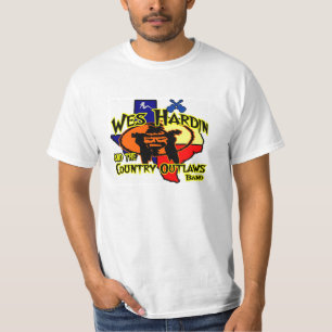 Wes Hardin Country Outlaw Texas logo T T-Shirt