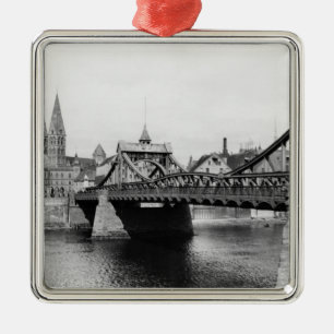 Weser Bridge, Bremen, c.1910 Metal Tree Decoration