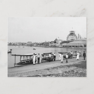 Wesley Lake, Asbury Park: 1901 Postcard