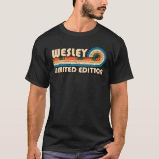 WESLEY Surname Retro Vintage 80s 90s Birthday Reun T-Shirt