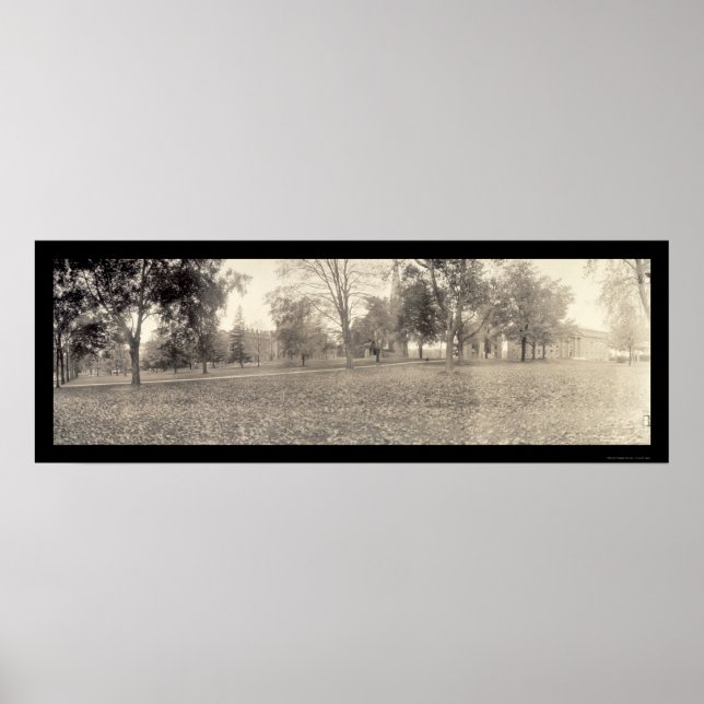 Wesleyan University CT Photo 1909 Poster (Front)