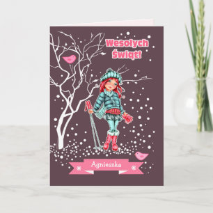 Wesołych Świąt. Christmas Card in Polish