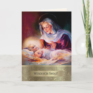 Wesolych Swiat. Christmas Card in Polish