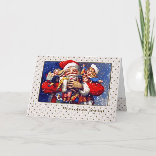 Wesołych Świąt. Christmas Cards in Polish (Front)