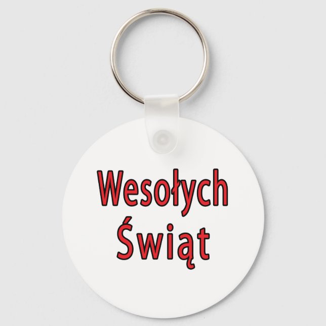 Wesolych Swiat Key Ring (Front)
