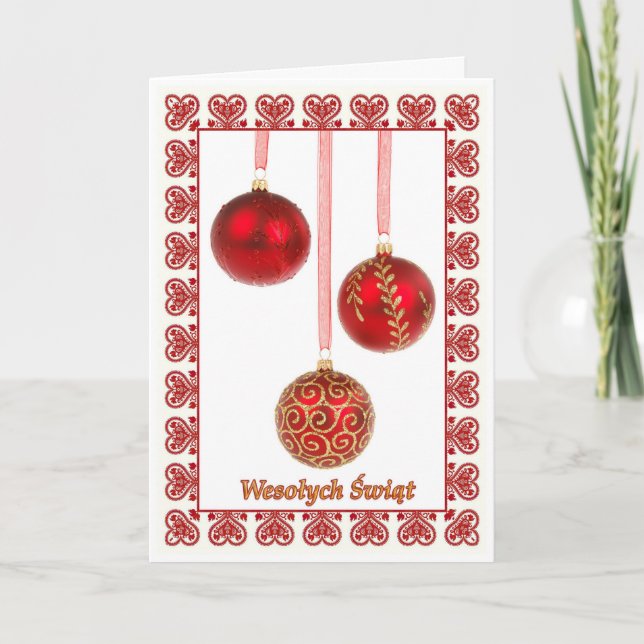 Wesolych Swiat -Merry Christmas Card (Front)