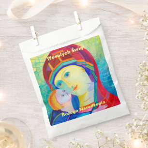Wesołych Świąt Merry Christmas Gift Polish Favour Bag