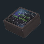 Wesołych Świąt ...! Merry Christmas in Polish gf Jewellery Box<br><div class="desc">Wesołych Świąt Bożego Narodzenia! Merry Christmas in Polish. White stars on a black and blue night background. Green font</div>