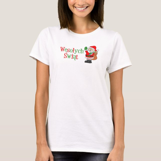 Wesolych Swiat Polish Christmas T-Shirt (Front)