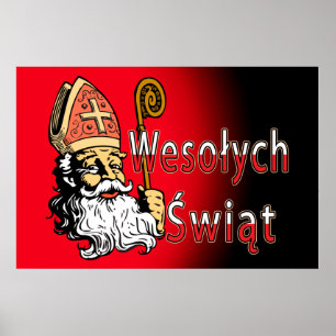 Wesolych Swiat St. Nicholas Poster