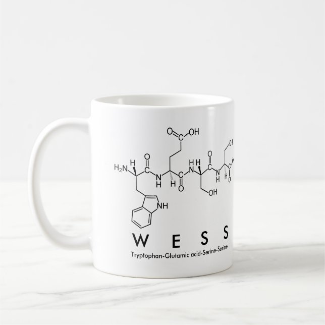Wess peptide name mug (Left)
