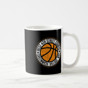 West 4th Street Village Sketll Circle Distressed P Coffee Mug