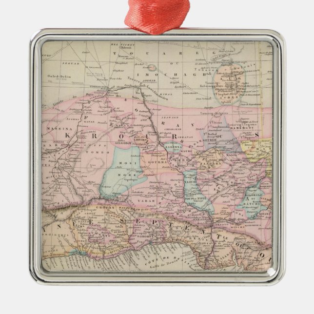 West Africa 2 Metal Ornament (Front)