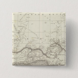 West Africa Map 15 Cm Square Badge
