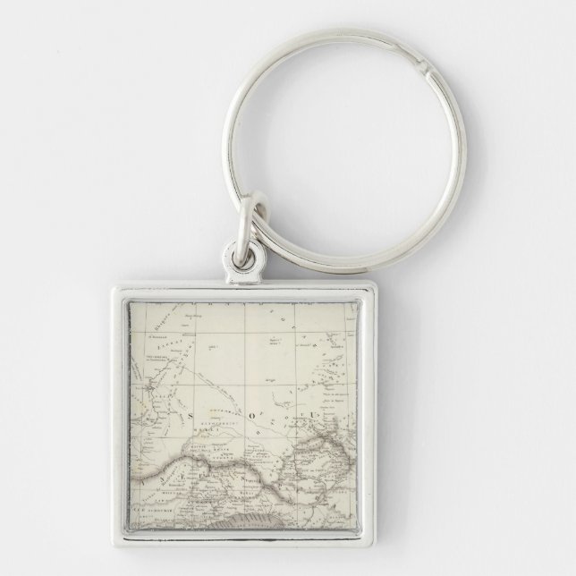 West Africa Map Key Ring (Front)