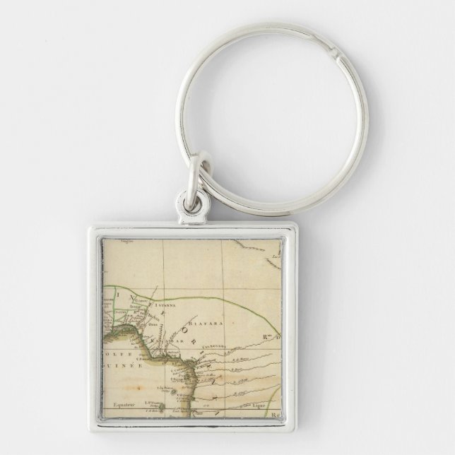 West Africa Map Key Ring (Front)