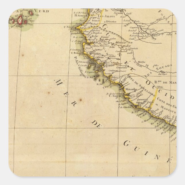 West Africa Square Sticker (Front)