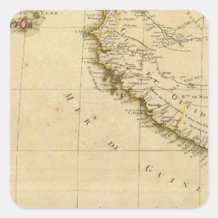 West Africa Square Sticker