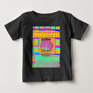 West African Inspired Easter Basket & Eggs Art  Baby T-Shirt