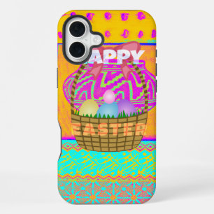 West African Inspired Easter Basket & Eggs Art iPhone Case
