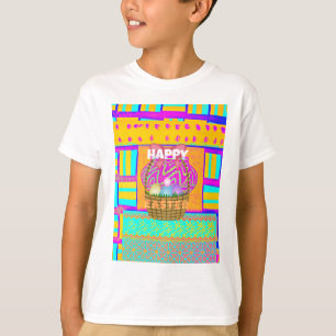 West African Inspired Easter Basket & Eggs Art T-Shirt