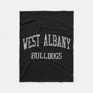 West Albany High School Hs Albany Or Vintage Srts Fleece Blanket