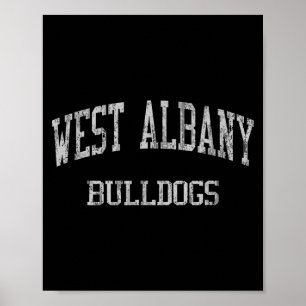 West Albany High School Hs Albany Or Vintage Srts Poster