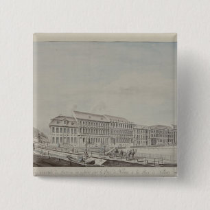 West aspect of Wilhelmsplatz, c.1773 15 Cm Square Badge