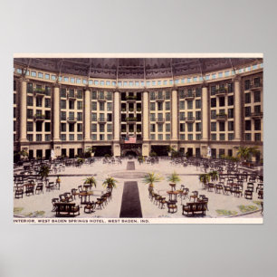 West Baden Indiana West Baden Springs Hotel Poster