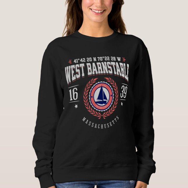 West Barnstable Massachusetts Cape Cod MA Beach So Sweatshirt (Front)