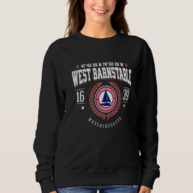 West Barnstable Massachusetts Cape Cod MA Beach So Sweatshirt (Front)
