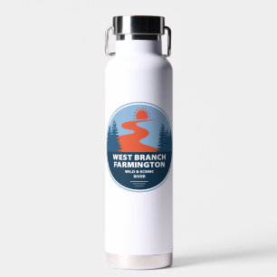 West Branch Farmington Wild And Scenic River Water Bottle