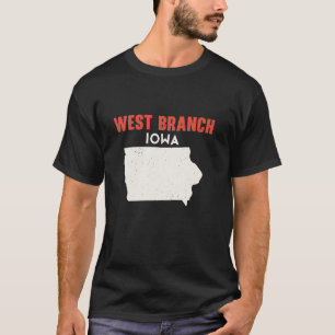 West Branch Iowa USA State America Travel Iowan T-Shirt