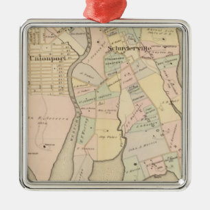 West Chester, Schuylerville, New York Metal Ornament
