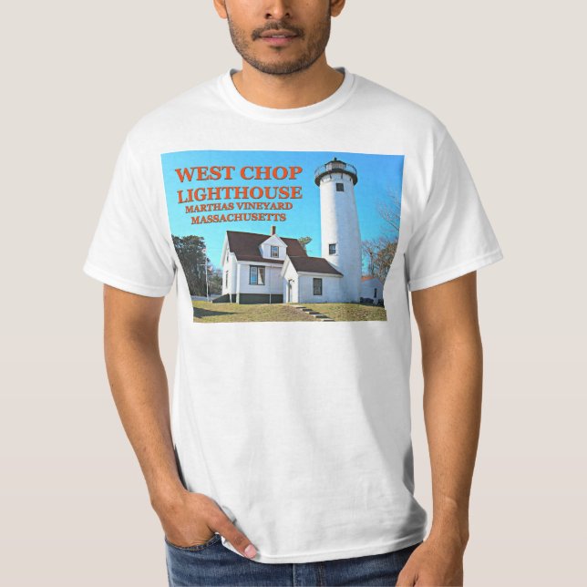 West Chop Lighthouse, Marthas Vineyard T-Shirt (Front)