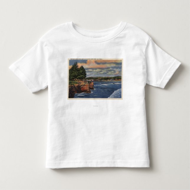 West Cliff Drive View of Pier and Casino Toddler T-Shirt (Front)