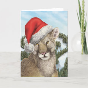 West Coast Christmas: Cougar Holiday Card
