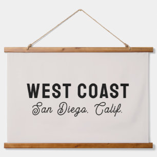 West Coast Decor Custom City Name State Sign Hanging Tapestry