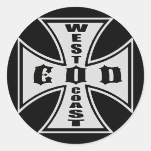 West Coast EOD (Black) Classic Round Sticker