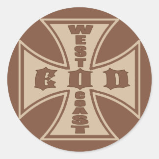 West Coast EOD (Desert Brown) Classic Round Sticker