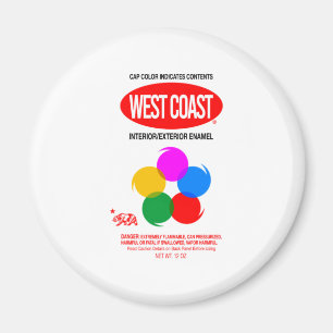 WEST COAST GRAFFITI MAGNET