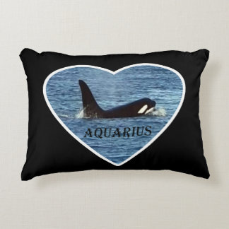 West Coast Killer Whale Aquarius Customizable  Decorative Cushion