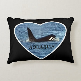 West Coast Killer Whale Aquarius Customizable Decorative Cushion