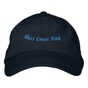 WEST COAST KING California royalty inspired Navy Embroidered Hat