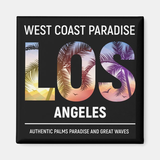 West coast , Los Angeles California, Los Angeles Magnet (Front)