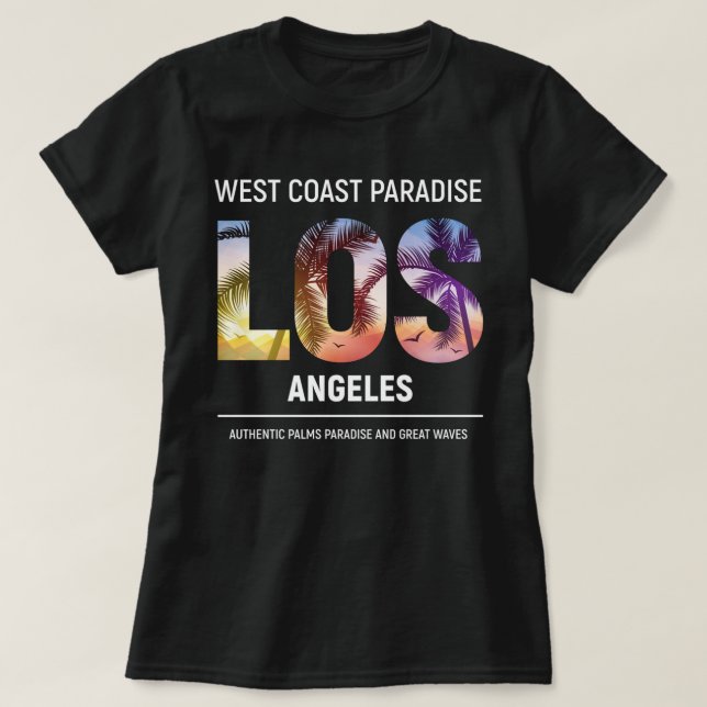 West coast , Los Angeles California, Los Angeles T-Shirt (Design Front)