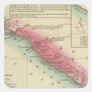 West Coast Of Africa, from Sierra Leone Square Sticker