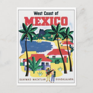 West Coast of Mexico Guaymas, Mazatlan, Guadalajar Postcard