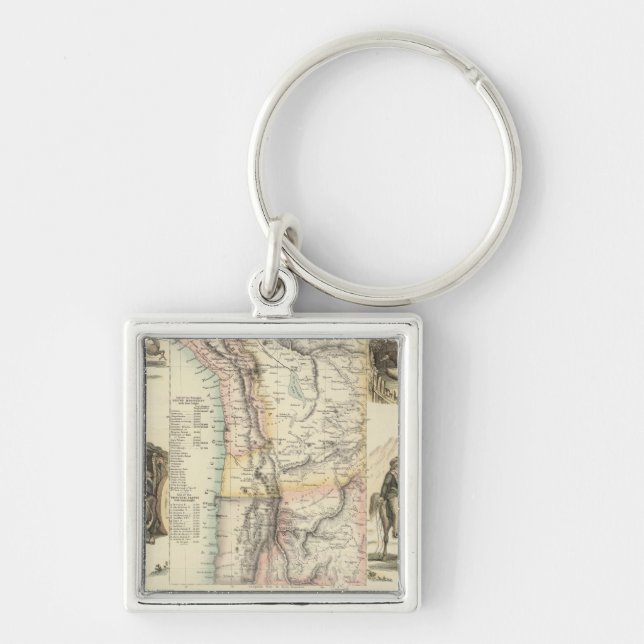West Coast of South America Key Ring (Front)
